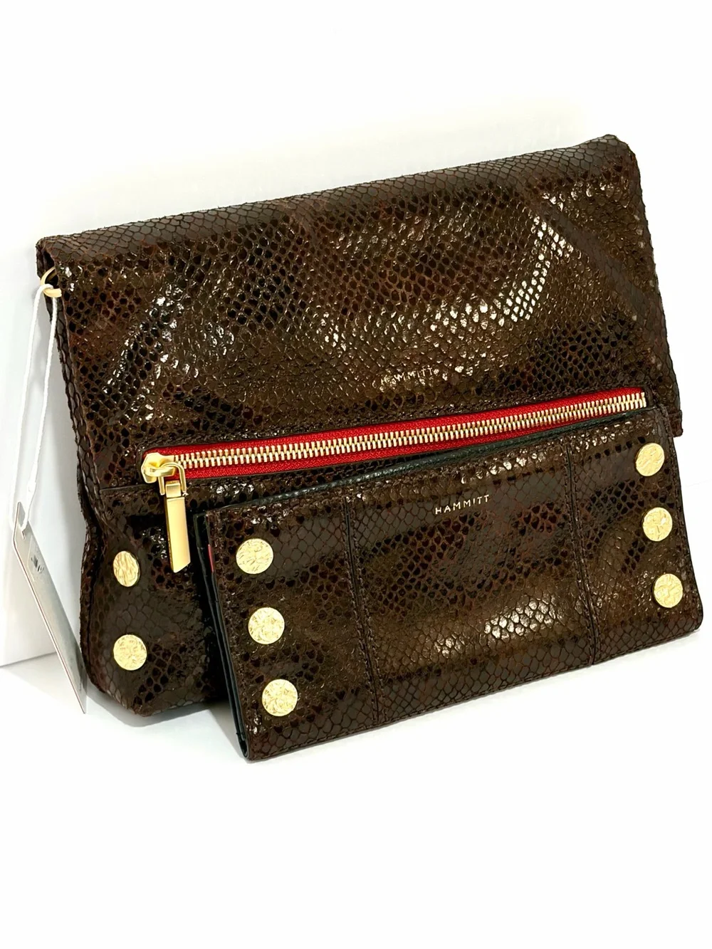 Hammitt VIP Med Crossbody/110 North Wallet In Painted Rattle/Brushed Gold 🔨 2pcs